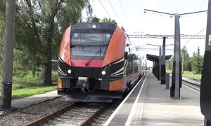 Штадлерский электропоезд 1403 и 21Ev-3340 _ Stadler EMU 1403 and 21Ev-3340 EMU