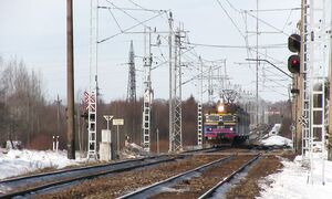 Электропоезд ЭР2-1294 на о.п. Валингу _ ER2-1294 EMU at Valingu stop