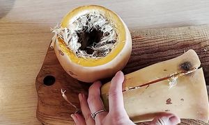 Тыква лежит свежей годами #дача #огород