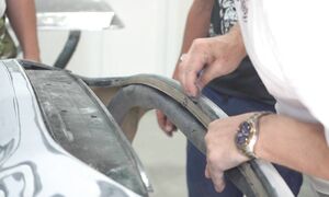 Ремонт пластикового бампера, как вывести сложные кантики