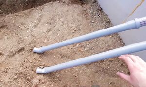 Монтаж канализации. Коммуникации под электричество и воду. Обратная засыпка.