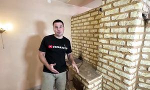 ОТДЕЛКА ПЕЧИ ЗА КОПЕЙКИ СПУСТЯ 8 ЛЕТ | КАК СДЕЛАТЬ ИМИТАЦИЮ ДЕКОРАТИВНОГО КИРПИЧА СВОИМИ РУКАМИ