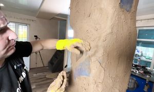 ДЕКОРАТИВНАЯ ОТДЕЛКА ЗА КОПЕЙКИ от А до Я из ГЛИНЫ | ИМИТАЦИЯ КАМНЯ НА ПЕЧЬ