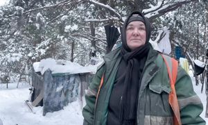 Лена выживает в морозы на свалке. Часть 14Люди свалки. Витя мусорщик.