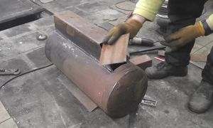 Самая удачная печь для гаража! Из газовых баллонов!
