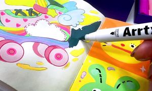 Летние идеи для скетчбука | рисуем акриловыми маркерами Arrtx