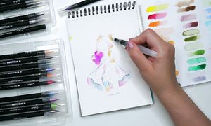 Летние идеи для скетчбука / Рисуем маркерами Collart