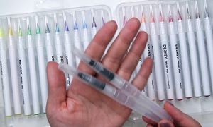 Летние Идеи для новичков в скетчбук | Рисуем акварельными маркерами DENKSY