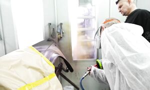 Два способа покраски незаметным переходом, курсы автомаляра ОНБ