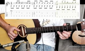 6 известных песен и риффов в фингерстайле! видеоноты  табы
