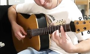 Пока часы 12 бьют (Песенка о снежинке) на гитаре!