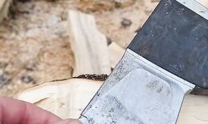 Splitting some axes #fiskars