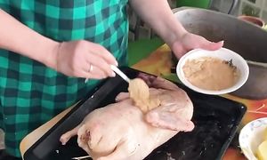 Запеченая утка в духокве с квашеной капустой, очень вкусно! | Андрей Лунёв