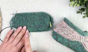 Супер простые, бесшовные домашние следки спицами. мастер класс