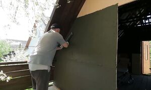 Стены своими руками НЕГОРЮЧИЕ, ТЁПЛЫЕ, ДЕШЁВЫЕ, ДОЛГОВЕЧНЫЕ! В проекте Дом за 1000$ 2 этажа 50 м²