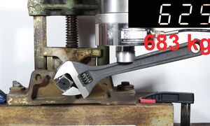 HYDRAULIC PRESS VS TOOL, WRENCHES