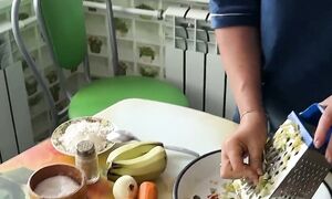 делаем оладьи из баклажан по совету подписчици!