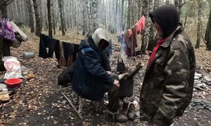 Леди леса, что случилось с Денисом Лена готовится стать бомжом. Мусорщик. - мусорщик (1080p, h264)