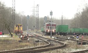 Дрезина ТКА6-164 и тепловоз ТЭП70S-0237 _ TKA6-164 draisine and TEP70S-0237 at Ahtme