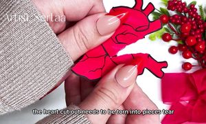 Простые идеи открыток на 14 Февраля