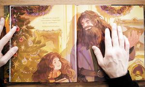 Обзор книги Christmas at Hogwarts с иллюстрациями художницы Цзыи Гао ● Гарри Поттер #гаррипоттер
