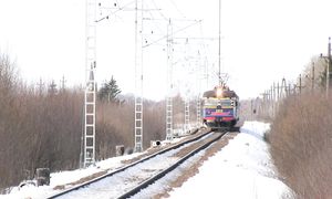 Электропоезд ЭР12-6003 близ о.п. Валингу _ ER12-6003 EMU near Valingu stop