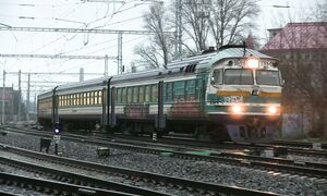 Дизель-поезд ДР1А-229 на ст. Таллин-Балти _ DR1A-229 DMU at Tallinn main station